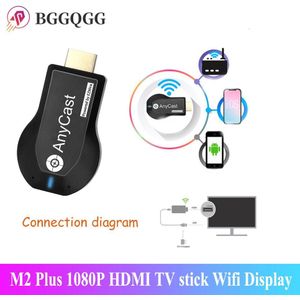 Bggqgg M2 Plus 1080P Hdmi Tv Stick Wifi Beeldscherm Tv Dongle Receiver Anycast Dlna Delen Screen Voor Ios Android miracast Airplay
