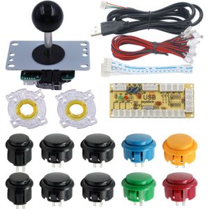 Sj @ Jx Arcade Game Controller Knop Microschakelaar 8 Manier Joystick Circulaire Achthoekige Limiter Usb Encoder Voor Pc Raspberry Pi