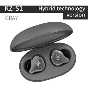 Kz S1 \ Kz S1D Tws Draadloze Bluetooth 5.0 Koptelefoon Dynamische/1BA + 1DD Hybrid Oordopjes Touch Control Noise cancelling Sport Headset
