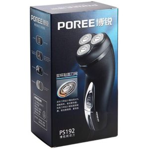 Poree PS192 Elektrische Scheerapparaat 3D Drijvende Hoofd Automatische Slijpen Razor Led Lading Display Scheren Machine W/Pop-Up trimmer Blade