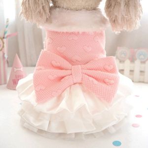 Huisdier Kat Hond Prinses Jurk Bud Lint Rok Sweet & Lovely Stijl Voor Teddy Poedel Bichon Shih Tzu Hond kleden Meisje Hond Kleding