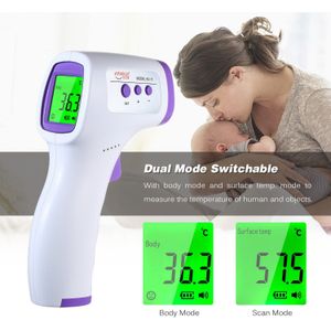 Professionele Non-Contact Digitale Infrarood Voorhoofd Thermometer Temperatuur Meting Voor Kids Kinderen En Volwassenen