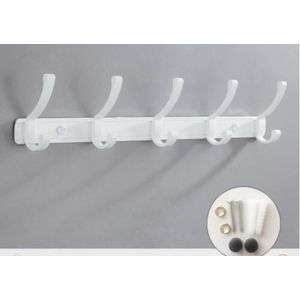 Witte badkamer robe haken, Aluminium jas rekken, kleding haken badkamer hardware accessoires keuken hangers