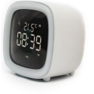 Cut Huisdier Tv Wekker Student Led Digitale Klok Alarm Multifunctionele Nachtkastje Thermometer Nachtlampje