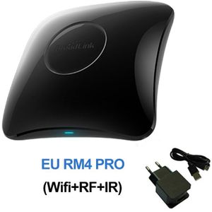 Broadlink RM4 Pro Wifi Ir Rf Smart Home Universele Afstandsbediening HTS2 Temperatuur En Vochtigheid Sensor Werken Met Alexa Google