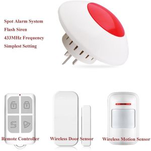 Intelligente Draadloze Flash Siren als de Host Controle Alarmsysteem Eenvoudige Instelling voor Home Security Bescherming Inbreker