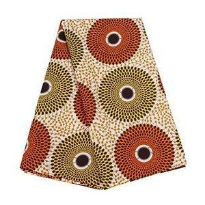 Ankara Afrikaanse Polyester Prints Batik Patchwork Stof Echte Doek Wax Afrika Naaien Materiaal 6Yards Voor Party Jurk