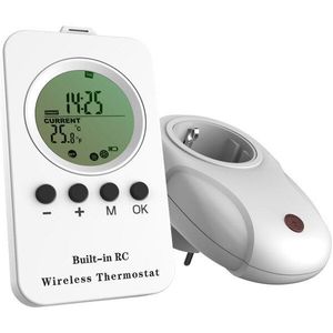 Digitale Socket Temperatur Controle Draadloze Thermostaat 220V Temperatuurregelaar Socket Met Thermostaat