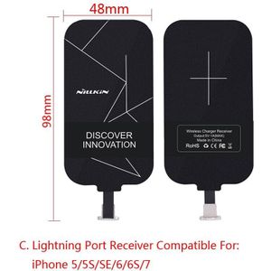 Universele Qi Draadloze Oplader Ontvanger Opladen Nillkin Magic Tags Micro Usb/Type C Adapter Voor Iphone Voor Huawei Xiaomi lg