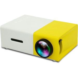 Geel Wit Kleur Thuis Mini-Projector 1080P YG300 Led Projectie Meerdere Apparaat Verbindingen Hd Entertainment Draagbare