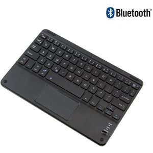 Bluetooth Draadloze Toetsenbord Touch Pad Met Muis Functie Mini Ultra Dunne Bt Computer Keybord Touchpad Pc Toetsenbord Voor Iphone Ipad