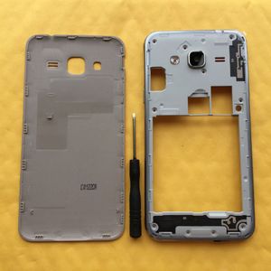 Voor Samsung Galaxy J3 J320 J320F J320H J320M J320FN Originele Telefoon Behuizing Midden Chassis Met Back Cover + gereedschap