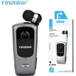 Fineblue F2 Pro Bluetooth 5.0 Oortelefoon Draadloze Intrekbare Draagbare F920 Headset Ruisonderdrukkende Dragen Clip Sport Running Earph