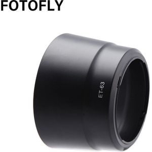 Fotofly ET-63 Lens Hoods Voor Canon EF-S 55-250Mm F/4-5.6 Is Stm Bajonetvatting camera Lenzen Hood Voor Canon ET63 Beschermende Lens