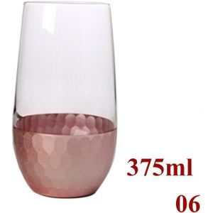 Set Van 2-340/375Ml/535Ml Gold Bodem Thuis Ochtend Water Glas Mode Kantoor Sap Glas Cups GLA-70