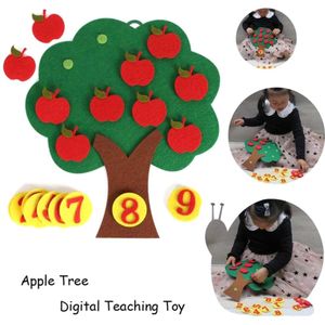 Kind Speelgoed Apple Tree Match Digitale Onderwijs Non-woven Puzzel Math Speelgoed Educatief Speelgoed Voor Kleuterschool Kids #20