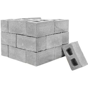 Onderwijs Klasse Muur Cement Speelgoed 32Pcs Mini Cement Sintel Bakstenen Bouwen Uw Eigen Kleine Muur Mini Rode Bakstenen