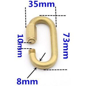 Koperen aansluiting gesp voor Crystal kaars kroonluchter opknoping chain lock haak ring Veilig gesp messing verlichting accessoires DIY