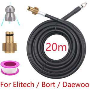 6M 10M 15M 20M X 2320psi/ 160bar Riool Afvoer Water Reinigen Slang Voor Elitech Bort daewoo Hoge Hogedrukreinigers