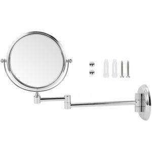 Huishoudelijke Badkamer Koper Make-Up Spiegel Muur Gemonteerde Dubbelzijdige Vouwen Cosmetische Spiegel Uitschuifbare 360 Graden
