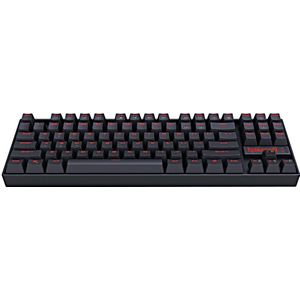 Redragon K552 Tkl Gaming Mechanische Toetsenbord Led Rood Backlit Blue Switches Clicky Tactile 87 Toetsen Keyboard Voor Gamer Pc