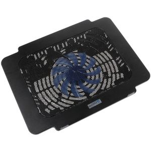 Laptop Koeler Cooling Pad Base Grote Fan Usb Stand Voor 14 Inch Led Licht Notebook