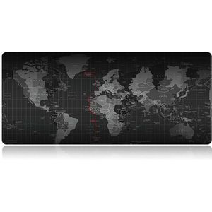 Extra Grote Muismat Wereldkaart Mousepad Anti-Slip Natuurlijke Rubber Gaming Muis Mat Met Vergrendeling Rand Voor Kantoor/Game/Desktop Grote