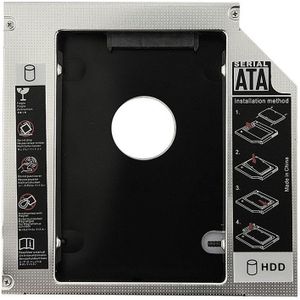 Universele Aluminium 12.7 Mm Sata 2.0 2nd Hdd Caddy 2.5 ""Hdd Case Ssd Behuizing Voor Notebook 12.7mm Oneven DVD-ROM Optibay
