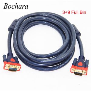 Bochara VGA Kabel Man op Man 3 + 9 HD Volledig Bedrade 15PIN Voor LCD CRT PROJECTOR PC Laptop Monitor 1.5 m 3 m 5 m 10 m 15 m 20 m