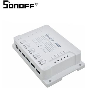 Itead Sonoff 4CH Pro R3 Wifi Schakelaar Smart Home 4 Gang 4 Werkingsmodi Diy 433Mhz Rf Smart Switch werken Met Google Home Alexa