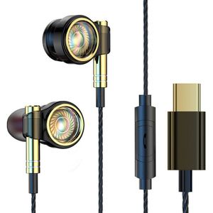 Super Bass Hoofdtelefoon Hifi Stereo In-Ear Oortelefoon Noise Cancelling Wired Oortelefoon met Microfoon voor Sony Xiaomi Zuiger Huawei