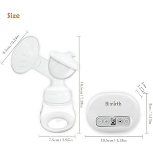Electric USB Unilateral Breast Pump Extractor with Milk Bottles Breast Massager XXFE