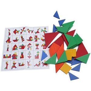 32 Stuk Diy Puzzel Kinderen Speelgoed Houten Voor Kinderen Educatief Speelgoed Baby Spelen Junior Tangram Leren Set