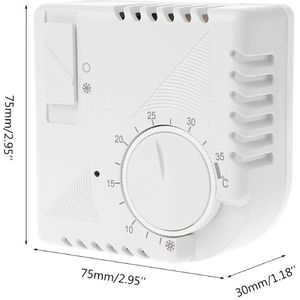 Universele Kamerthermostaat Energie Besparen Mechanische Temperatuurregelaar W Schakelaar 35ED