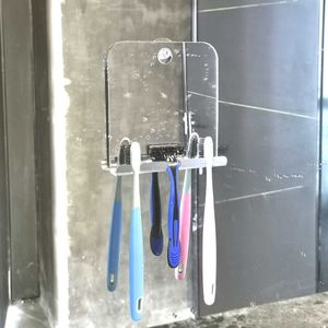 Met Zuignap Praktische Scheermes Houder Muur Opknoping Douche Spiegel Badkamer Make Home Voor Scheren Washroom Fogless Onbreekbaar
