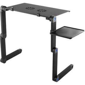 Laptop Tafel Stand Met Verstelbare Vouwen Ergonomisch Stand Notebook Bureau Voor Ultrabook, Netbook Of Tablet Met Muismat