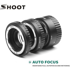 SCHIETEN Autofocus Macro Extension Tube Set Voor Nikon AF AF-S D G en VR Lens D3200 D3300 D5000 D5200 d7100 D600 D800 D3X Camera