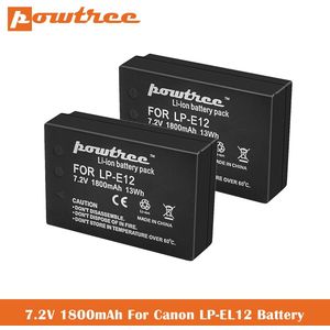 LP-E12 Batterij + Lader 7.2V 1800Mah Voor Canon SX70 Hs EOS-M Eos M2 Eos M10 Eos M200 Rebel SL1 Mirrorless Digitale Camera 'S L5
