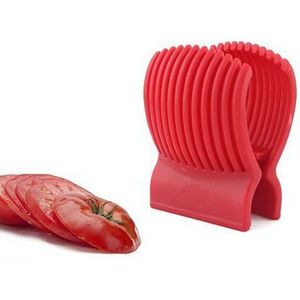 Rode Tomaat Slicer Plastic Keuken Gadgets Gereedschap Aardappel Ui Fruit Groente Cutter Snijdt Tomaat Snijmachines Houder Slicer Gids