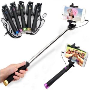 Selfie Stick Voor Xiaomi Samsung Huawei Oneplus 3.5Mm Jack Telefoon Selfie Stok Extensible Foto Stok Selfy Flexibele Selfiestick