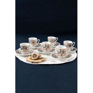 Gural Porselein Turks Arabisch Koffie Set In Espresso 6 Pcs Elegante Traditionele Huis Keuken Decoratie Box