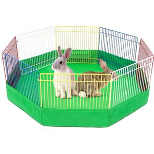 Klein Dier Kooi Draagbare Metalen Draad Yard Hek Draagbare Pet Box Dier Hek Kooi Kennel Krat Voor Kleine Dieren Kennel