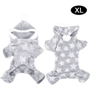 Zachte Kat Hond Kleding Fleece Puppy Chihuahua Kleding Winter Jas Jumpsuit Hond Kostuum Hooded Pyjama Voor Small Medium Honden Katten