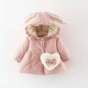 Winter Pasgeboren Baby Meisjes Kleding Dikke Warme Fluwelen Jasje Jas Voor Baby Meisje Kleding Verjaardag Baby Overjassen Peuter Kleding