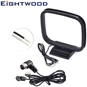 Eightwood 75 Ohm Fm Am Loop Antenne Voor Denon Pioneer Onkyo Yamaha Marantz Indoor Hd Radio Fm Radio Bluetooth Stereo ontvanger