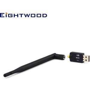 Eightwood 300Mbps Wifi Wireless Internet Signaal Booster Range Extender Usb Wifi Adapter Antenne Compatibel Met Bluetooth