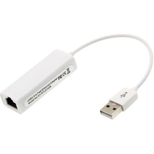 USB2.0 Netwerk Hub 10/100 Mbps Te RJ45 Lan Netwerkkaart Usb Ethernet Adapter