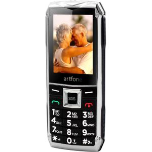 2.4 Inch Kleur Scherm Grote Knop Mobiele Telefoon Voor Ouderen, artfone Dual Sim Dual Standby Unlocked Gsm Sos Mobiele Telefoon (2G)