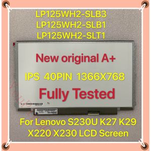 Originele 12.5 ''Laptop Lcd-scherm Ips Display Voor Lenovo S230U K27 K29 X220 X230 LP125WH2-SLT1 LP125WH2-SLB1 SLB3 1366X768 40PIN
