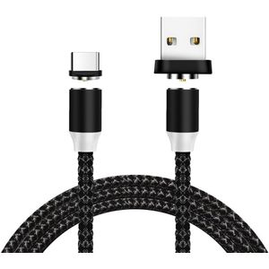 Dubbele Magnetische Type C Kabel Usb C 1.2M 2A Led Charger Cable Magneet Type-C Opladen Draad Voor xiaomi Mix 2S Voor Huawei P20